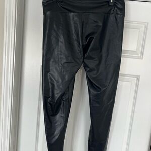 Black Faux Leather Leggings